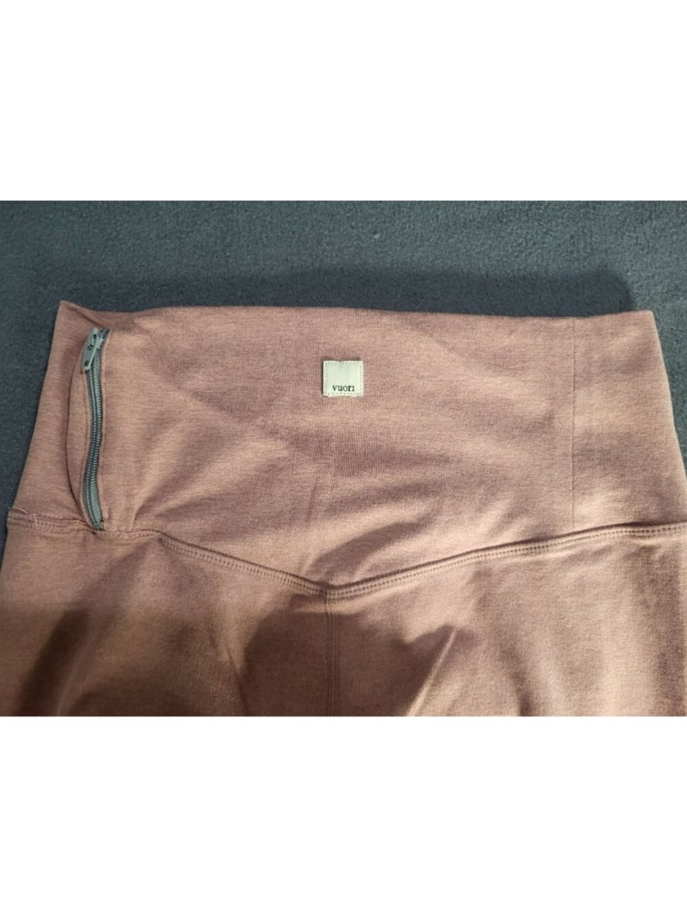 Vuori Womens XXS Burnt Clay Heathered Pink Clean Elevation Leggings - Picture 7 of 8